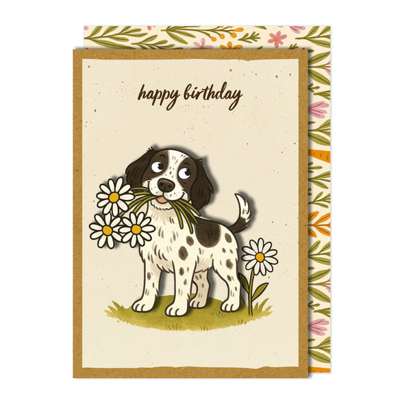 Handmade Spaniel Birthday Card | Handmade Greeting Card