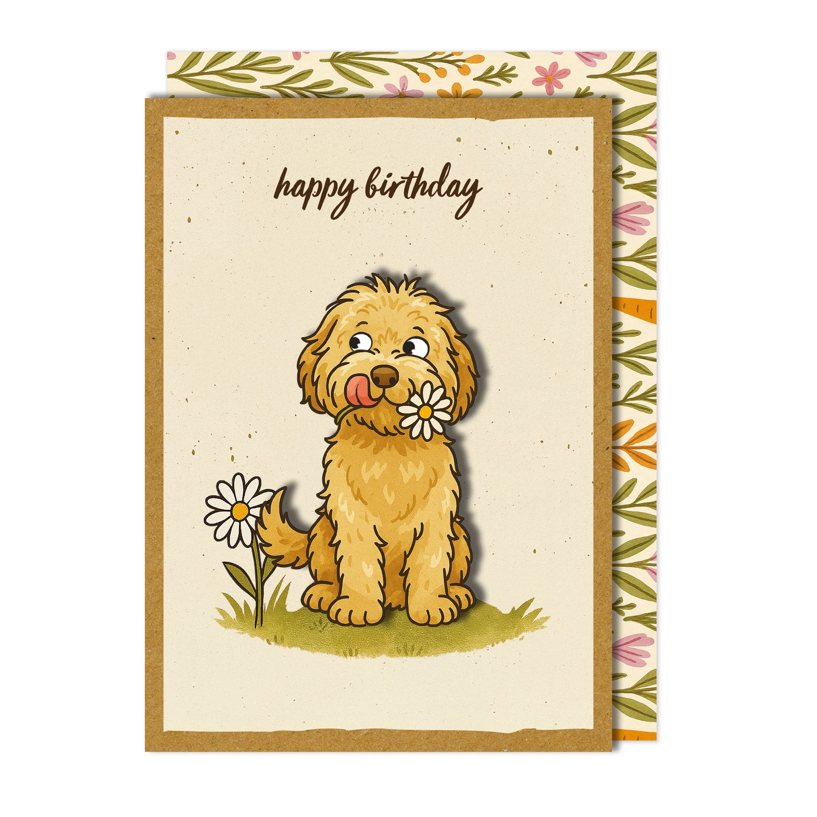 Handmade Cockapoo Birthday Card