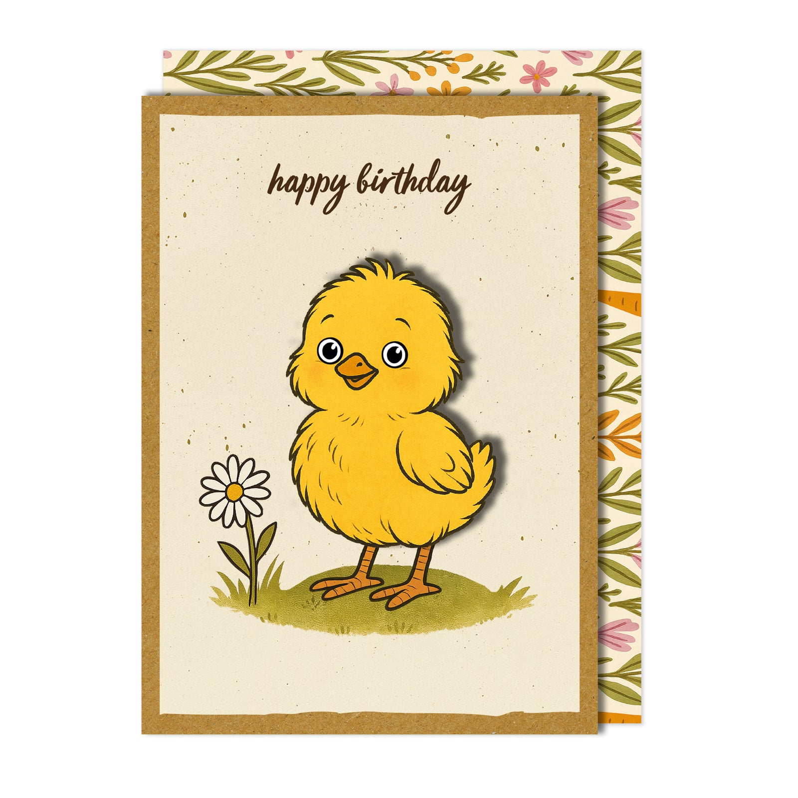 Handmade Chick Birthday Card