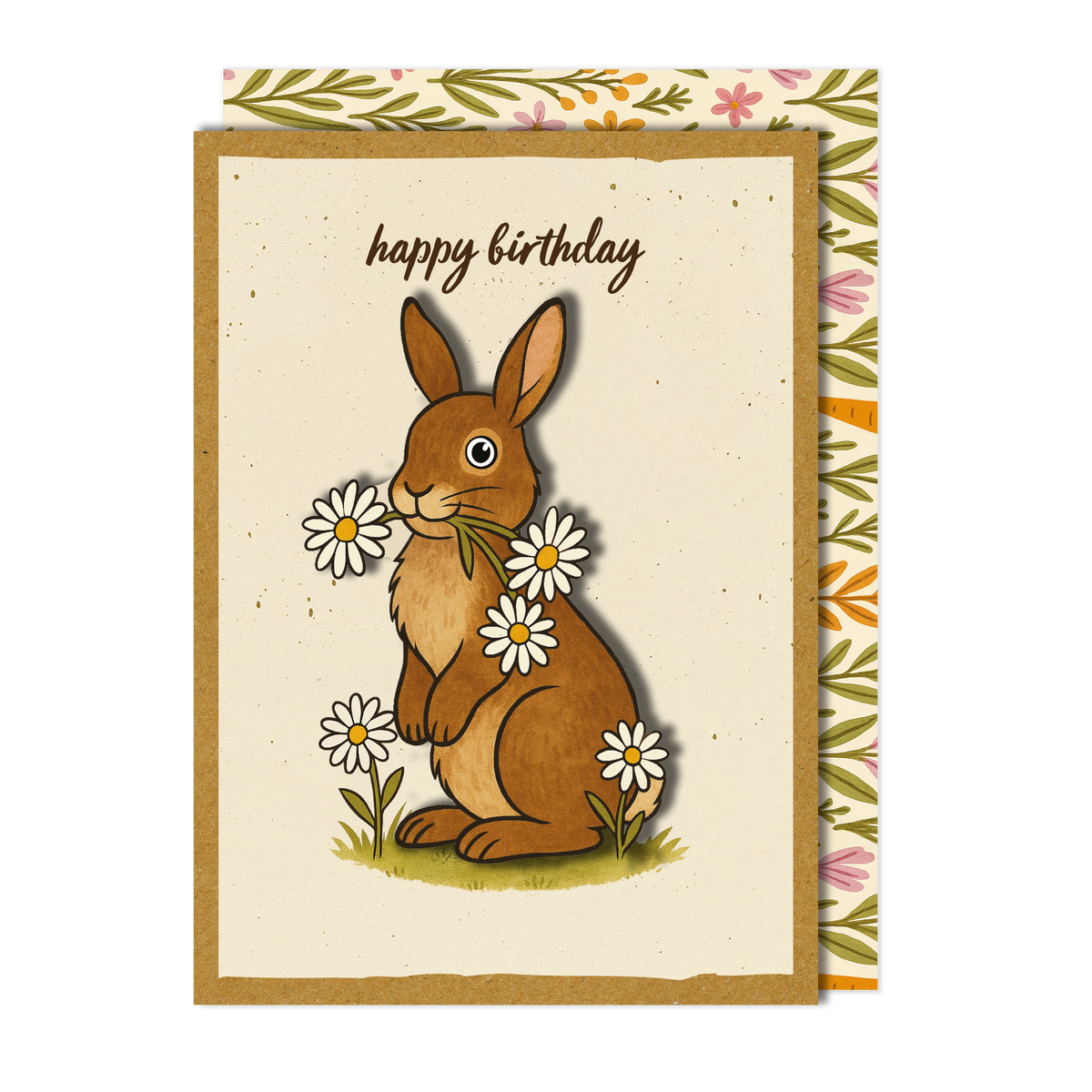 Handmade Bunny Birthday Card | Handmade Greeting Card