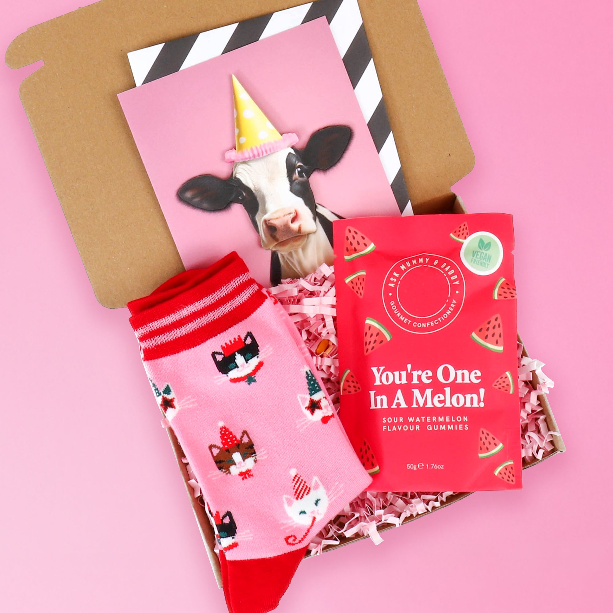 Party Cow & Sweet Treats Birthday Mini Gift Box