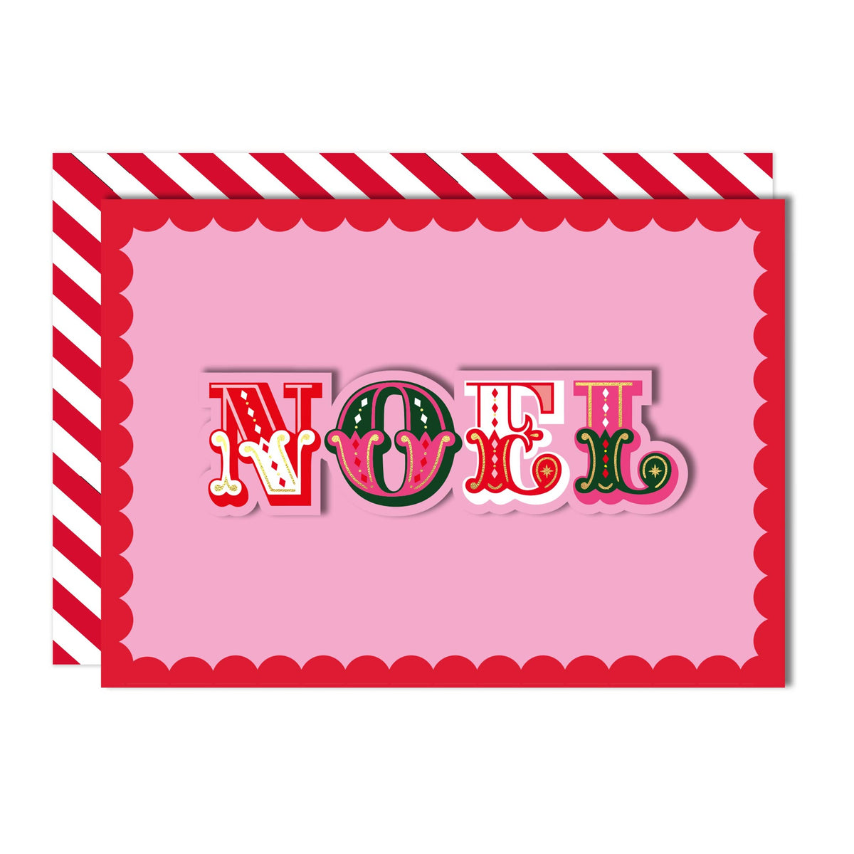 Noel Christmas greeting card