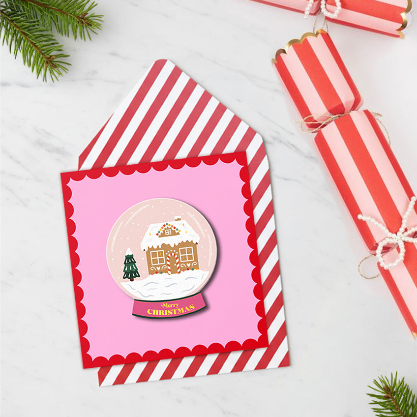 Gingerbread House Snow Globe