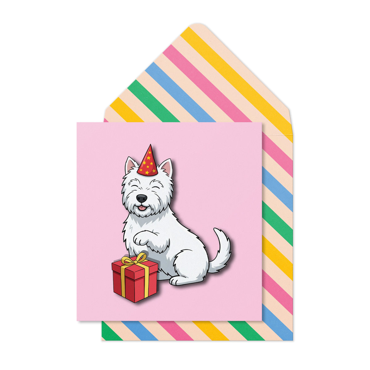 Birthday Westie Birthday Present Greeting Card | Premium UK Handmade Card