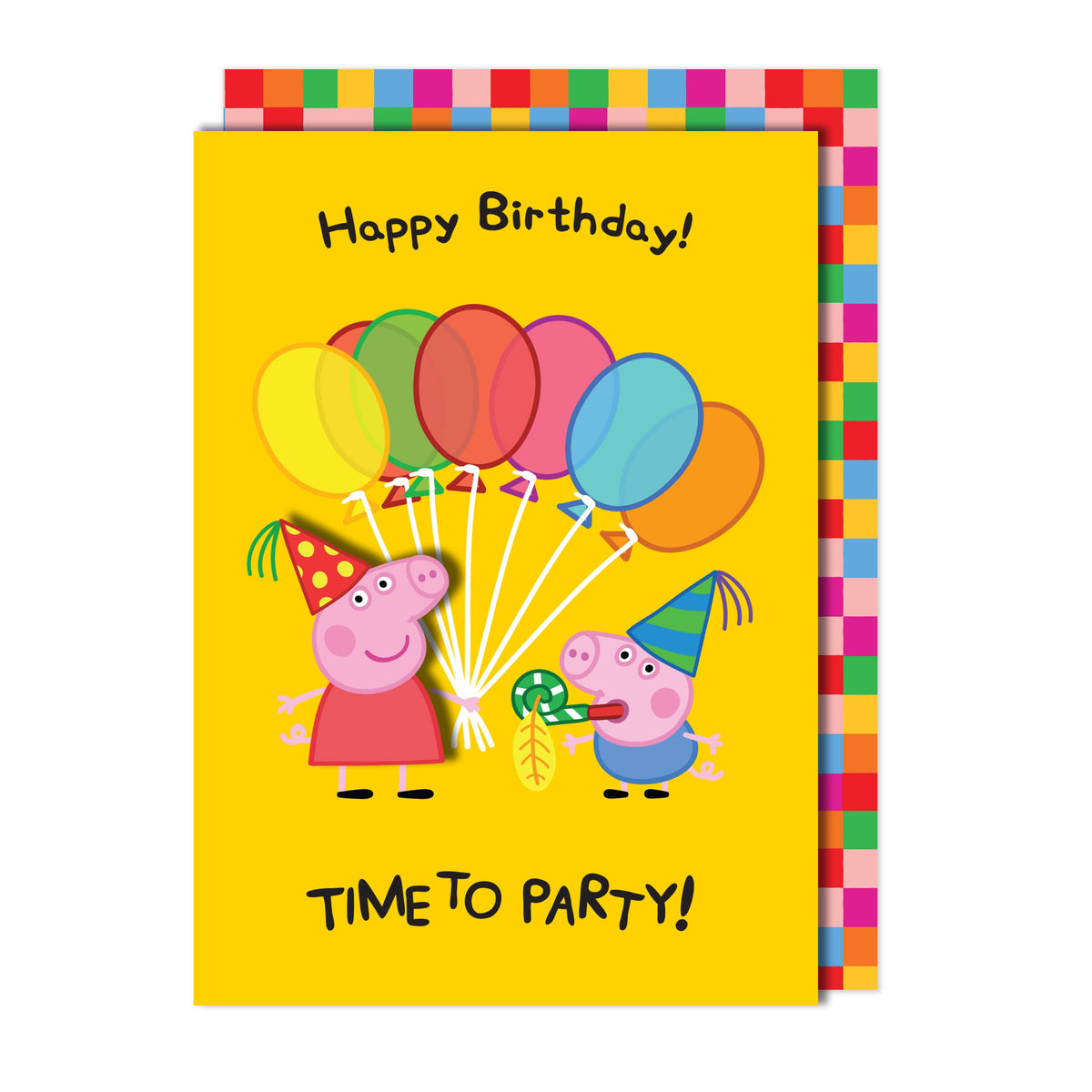 Happy Birthday, Time To Party! Peppa Pig | Handmade Greeting Card