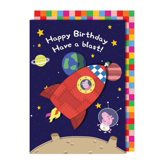 Happy Birthday, Have A Blast! Peppa Pig | Handmade Greeting Card