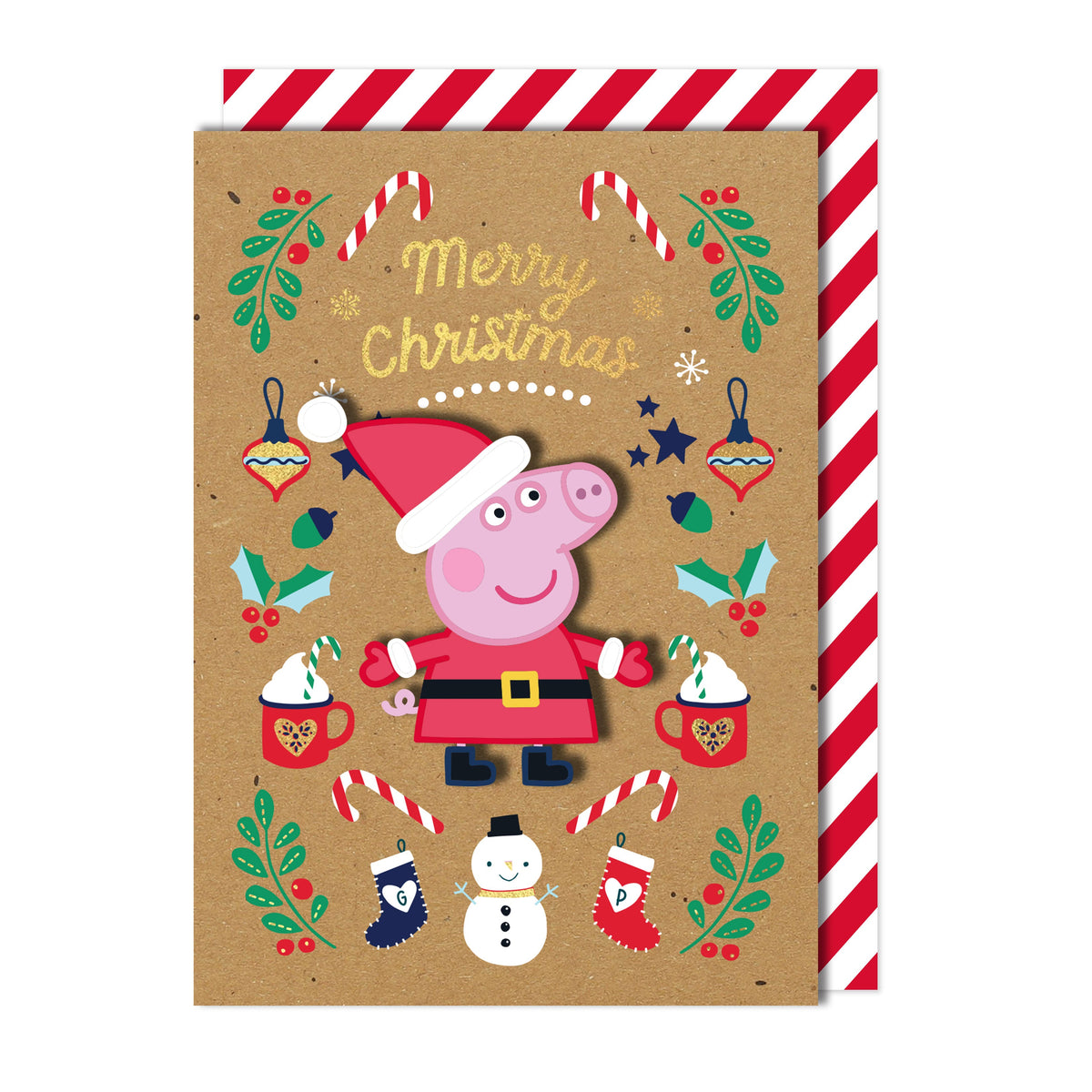 Merry Christmas Santa, Peppa Pig | Handmade Greeting Card
