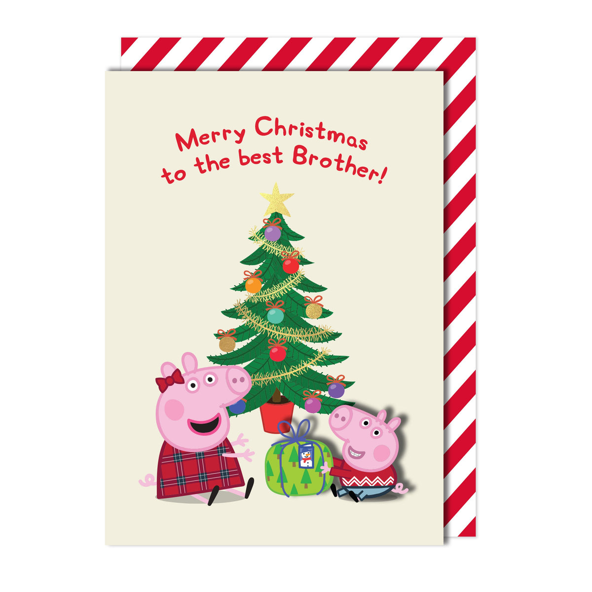 Merry Christmas Best Brother! Peppa Pig | Handmade Greeting Card