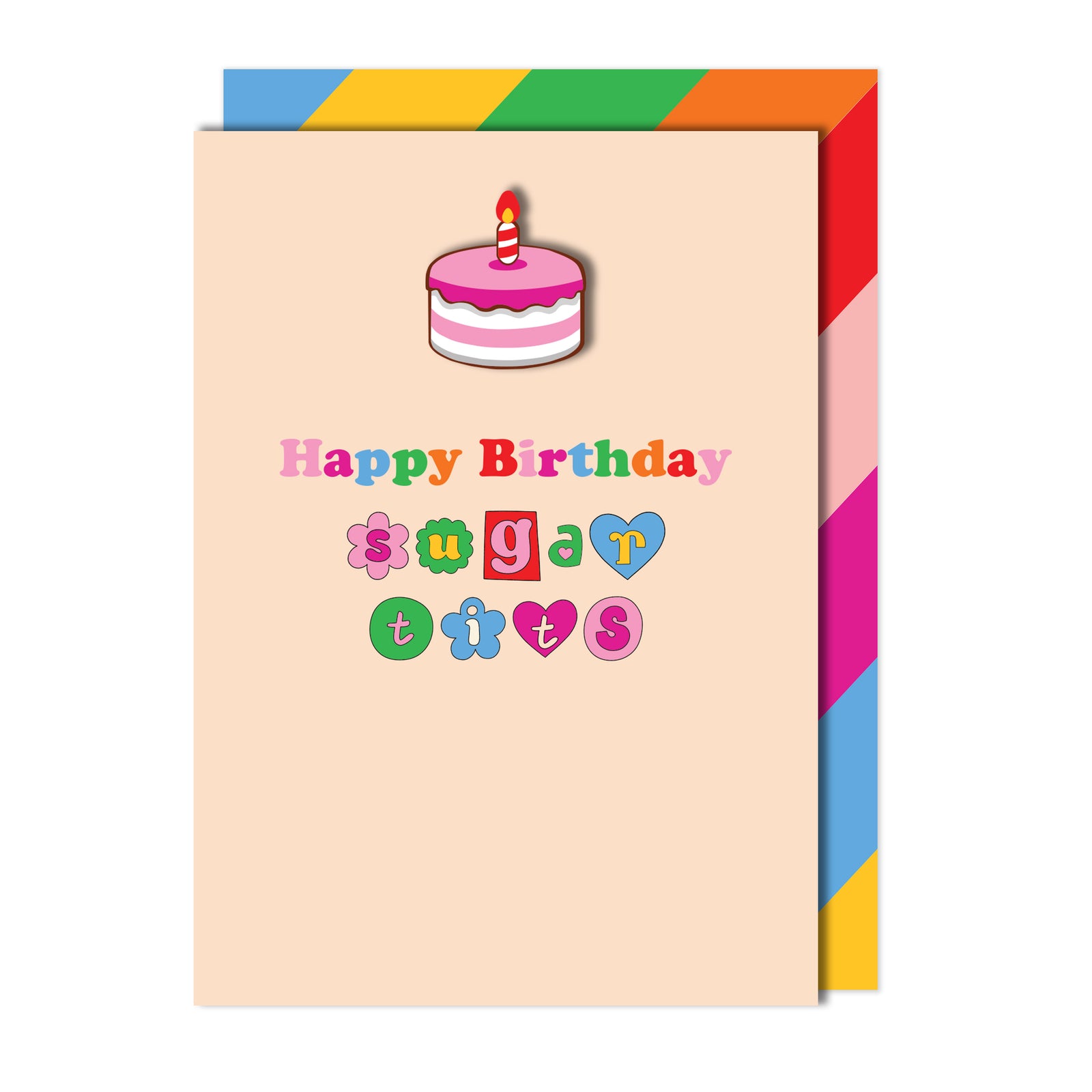 Naughty Puns – Bundle of 5 Handmade Birthday Cards