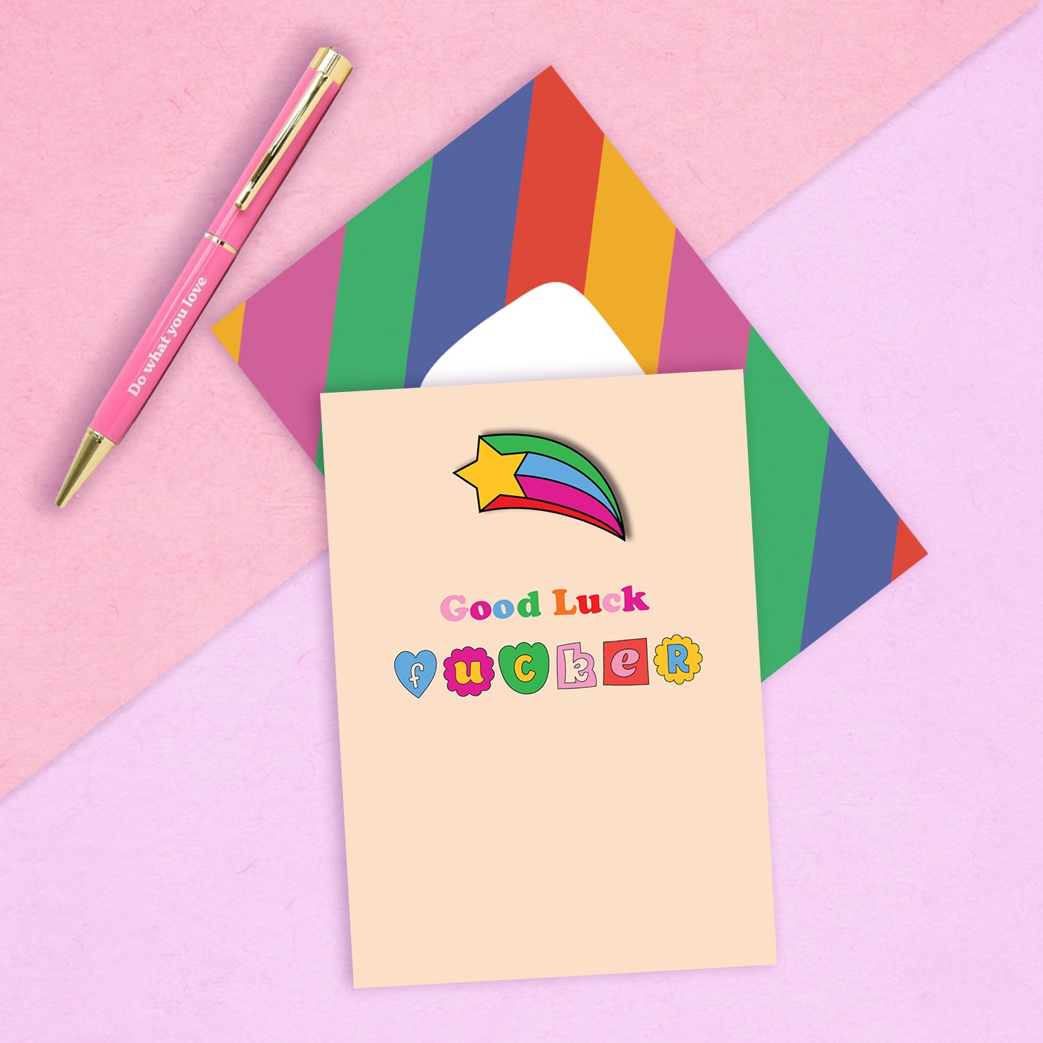 Good Luck Fucker Greeting Card