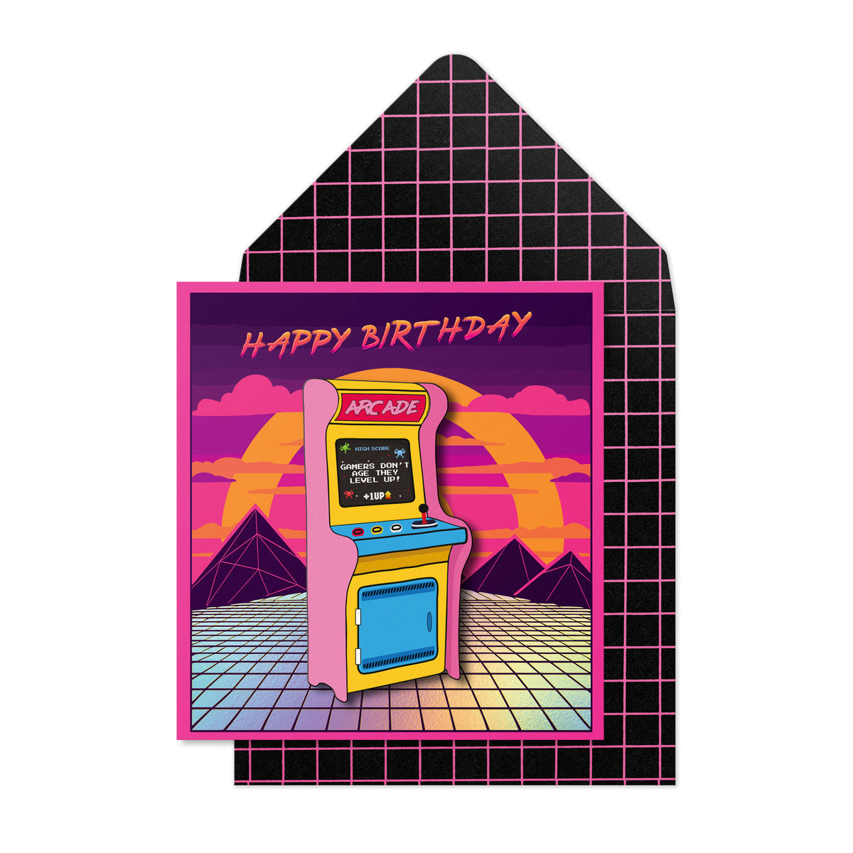 Birthday Arcade Game | Handmade Greeting Card