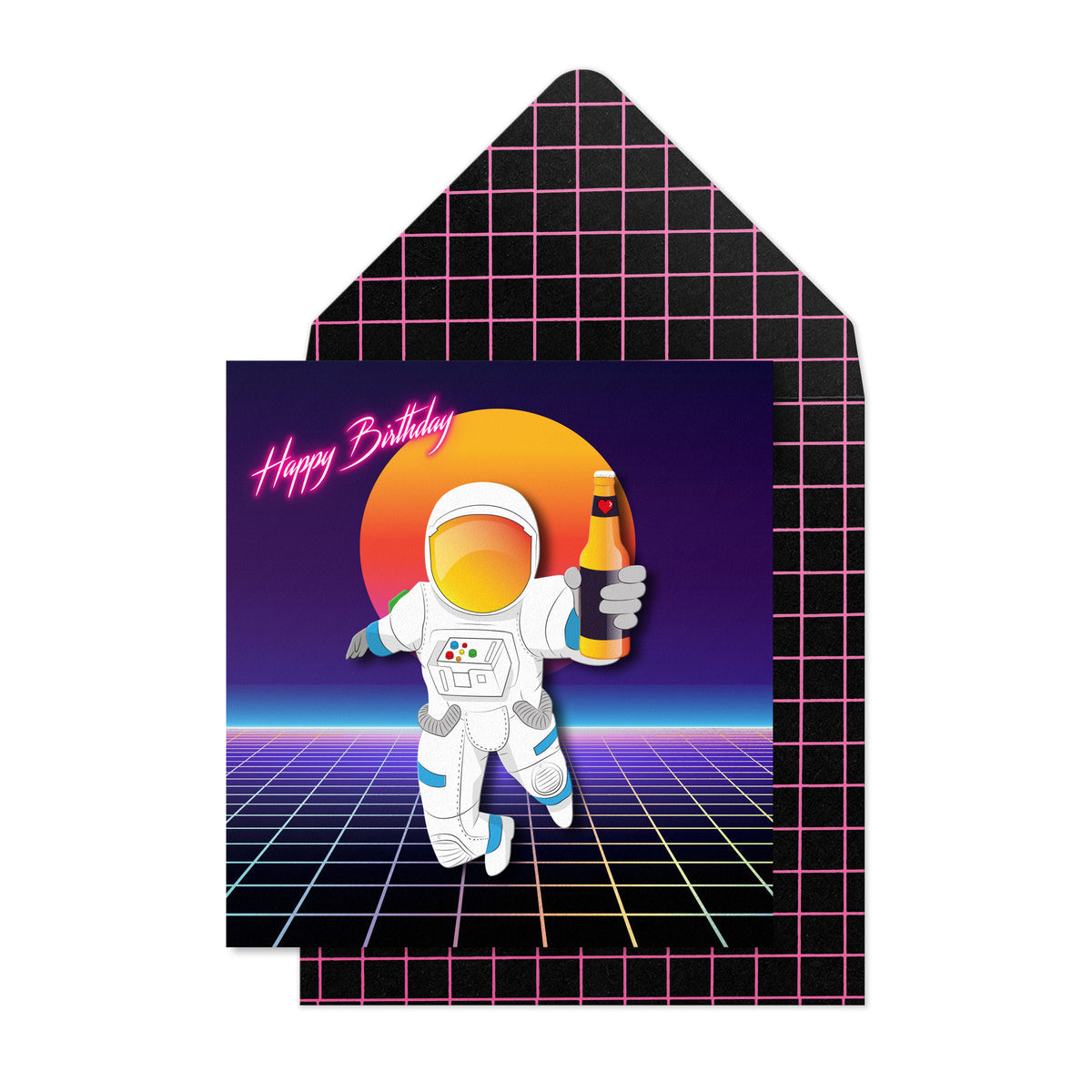 Birthday Astronaut | Handmade Greeting Card