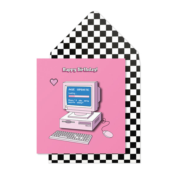 Computer Age Update | Handmade Greeting Card