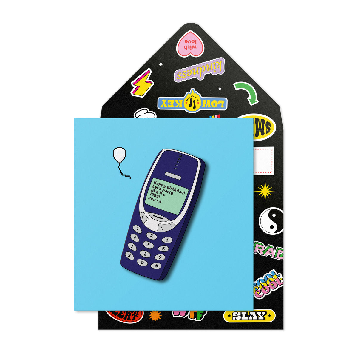 Blue, Nokia Birthday | Handmade Greeting Card