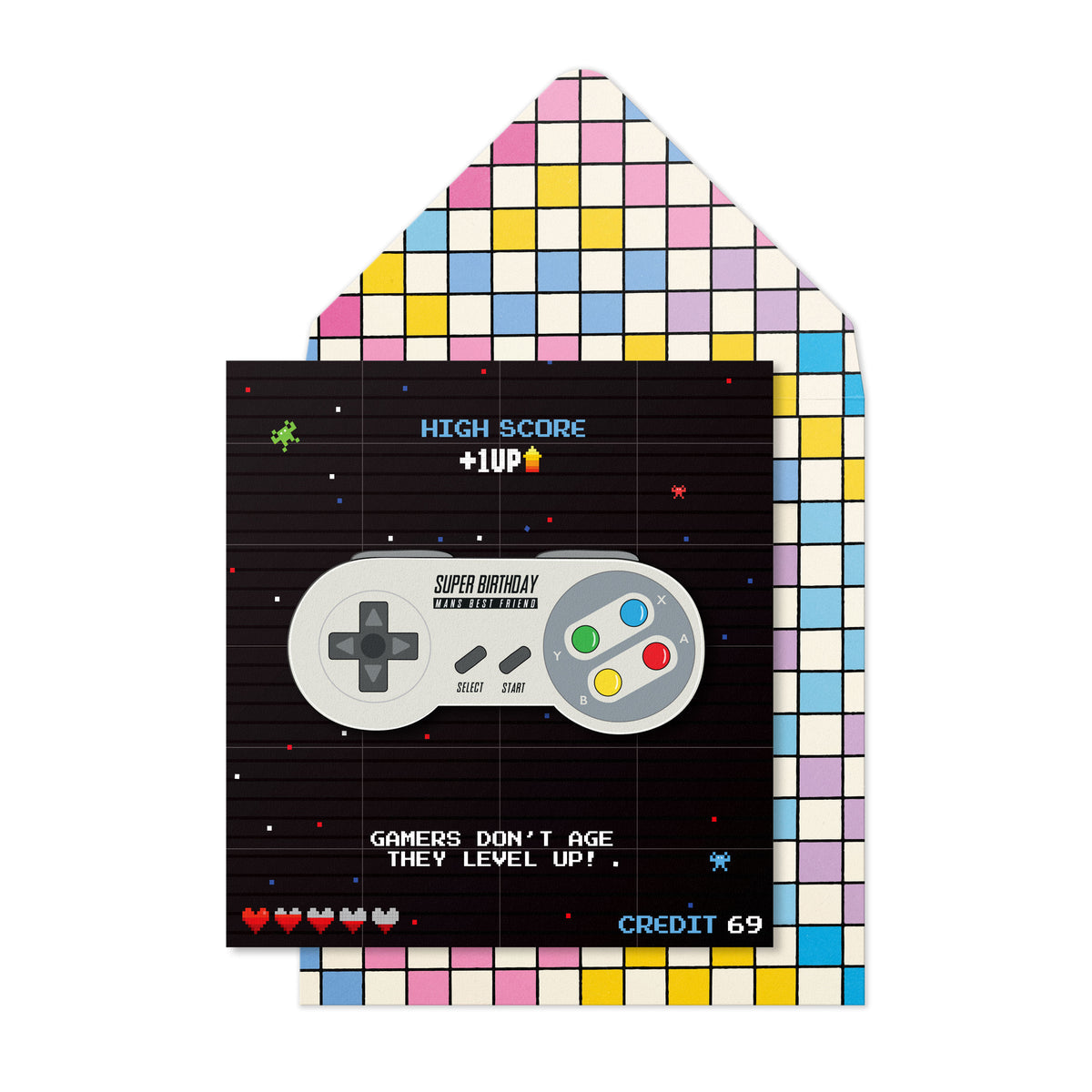 Playstation Level Up Birthday | Handmade Greeting Card