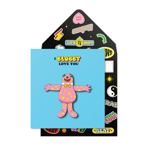 I Blobby Love You Greeting Card
