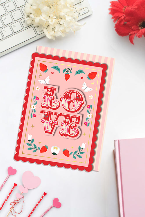 Say it with LOVE, Handmade Greeting Card