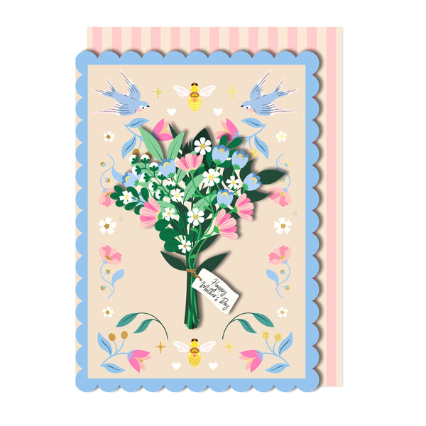 Happy Mothers Day Bouquet | Handmade Greeting Card