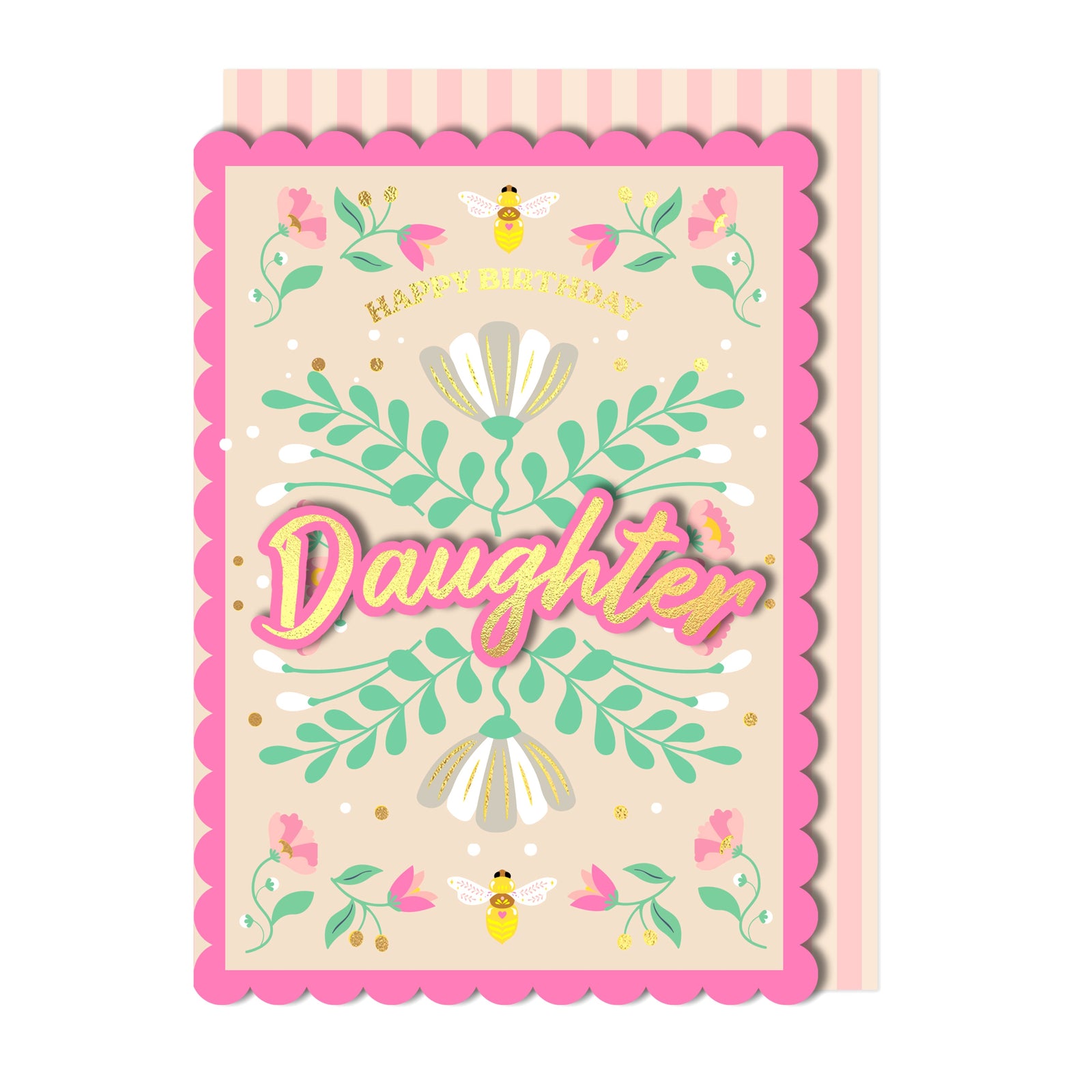 Happy Birthday Daughter, Handmade Greeting Card