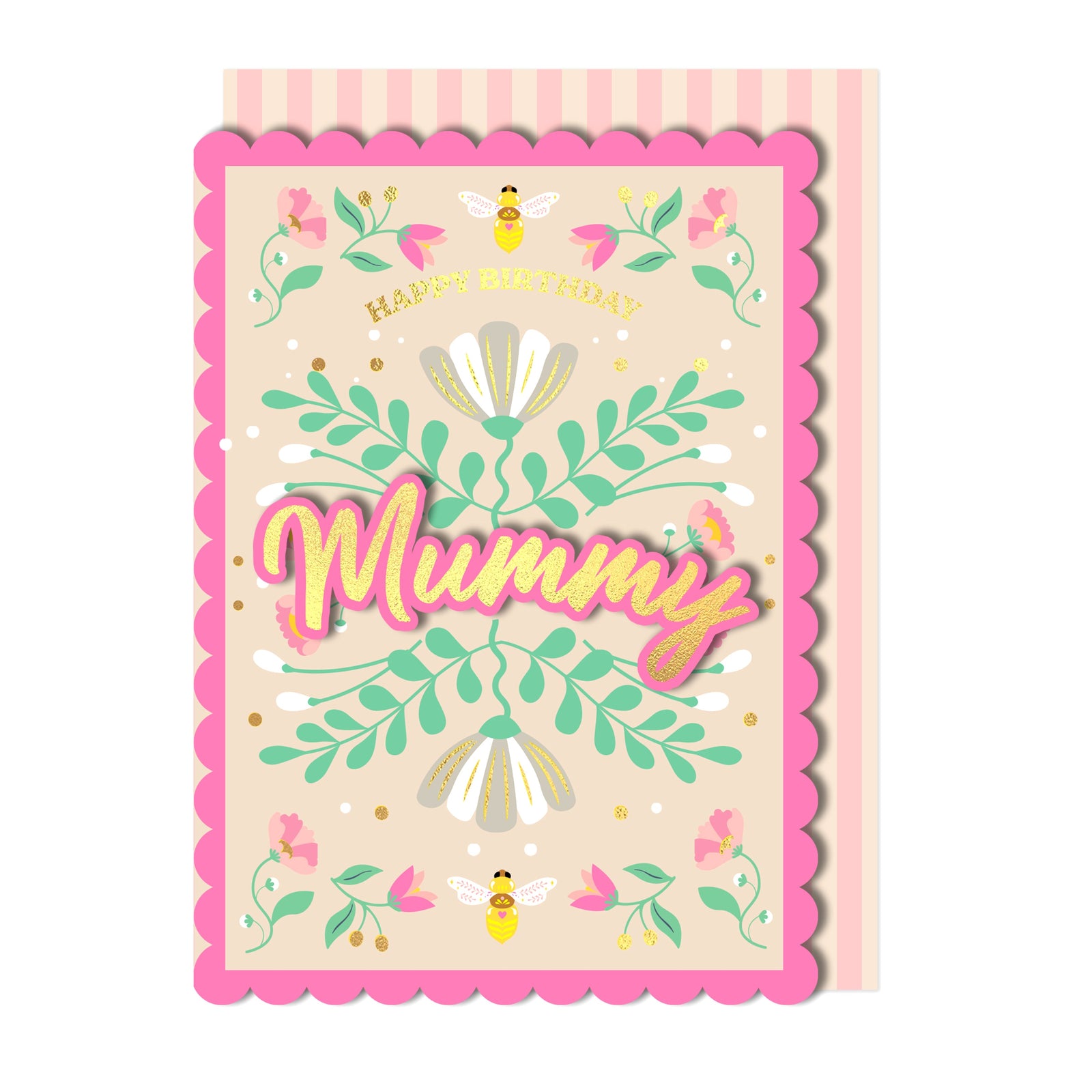 Happy Birthday Mummy, Handmade Greeting Card