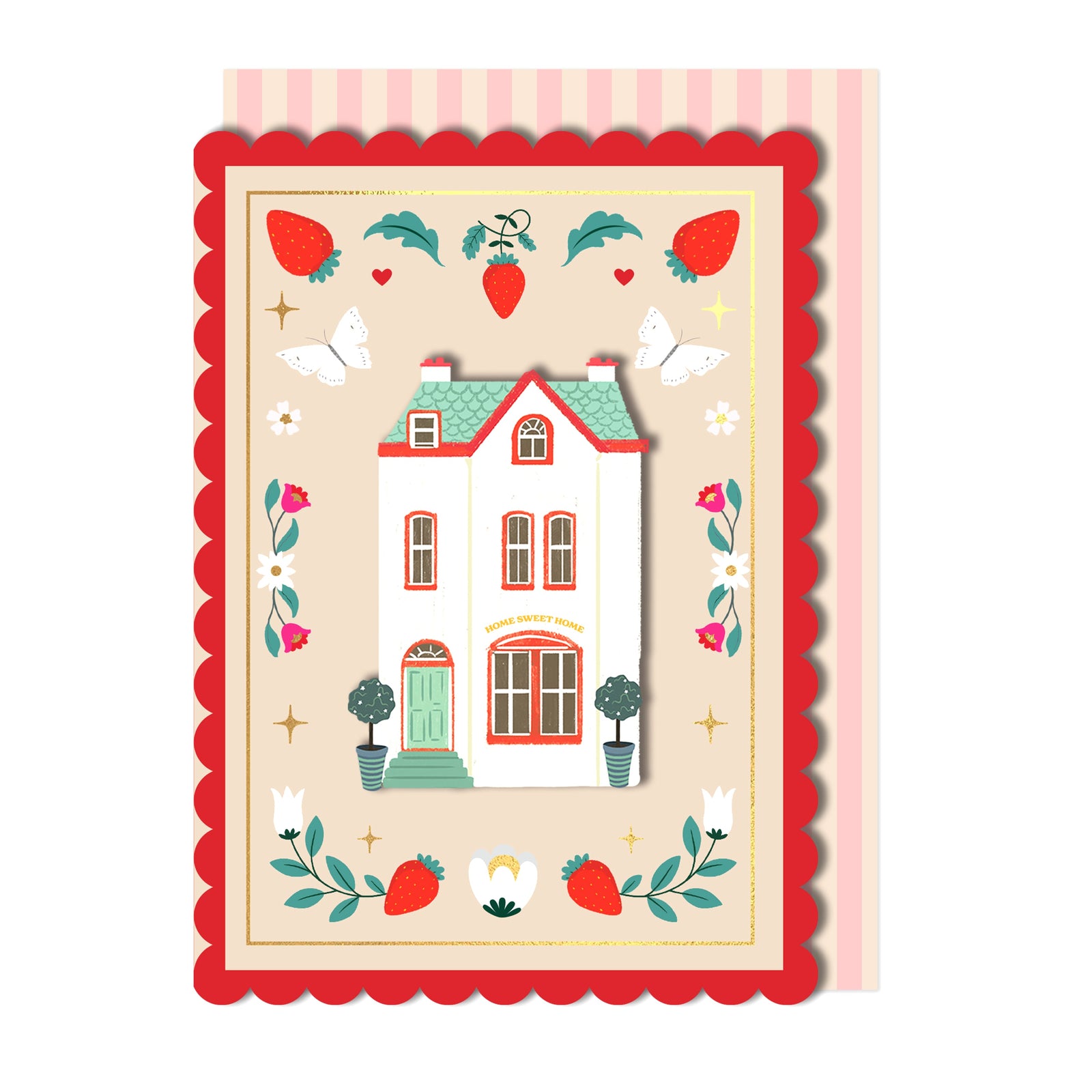 Home Sweet Home, House, Handmade Greeting Card