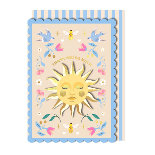Thank You So Much, Spring Sunshine, Handmade Greeting Card