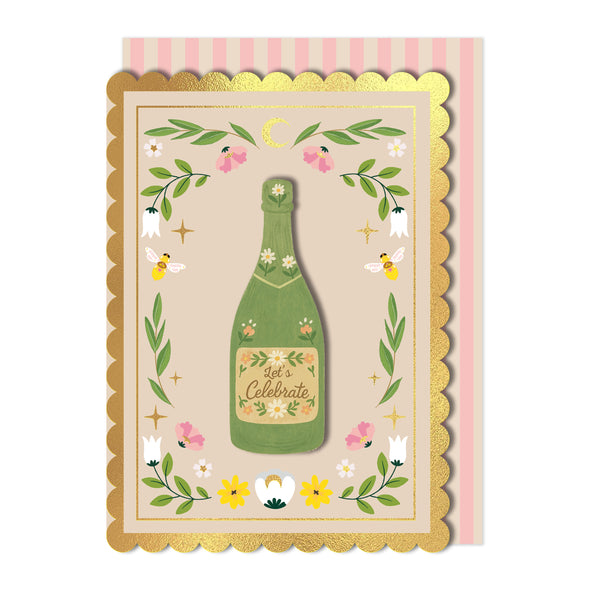 Let's Celebrate Prosecco | Handmade Greeting Card