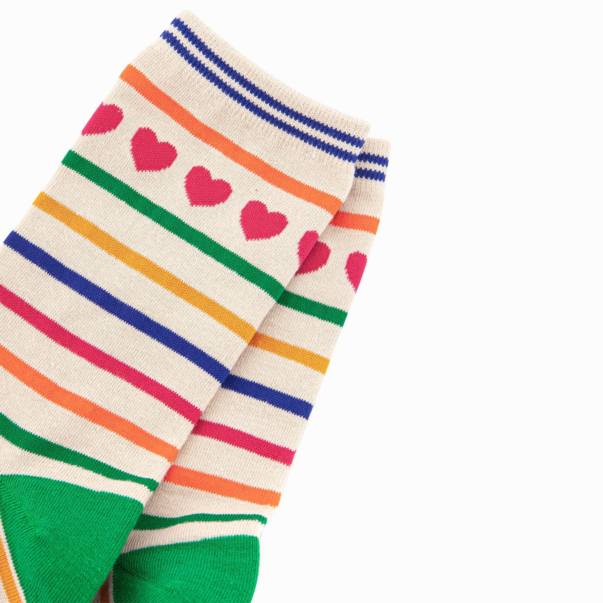 Women's Bamboo Socks, Multi-colour Stripe