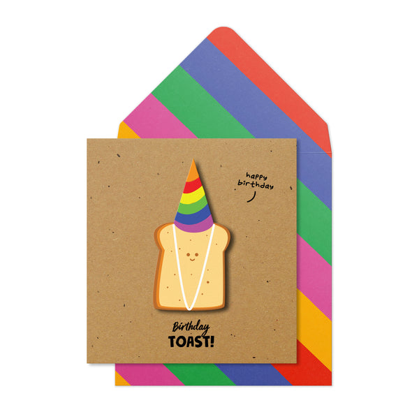 Birthday Toast | Handmade Greeting Card
