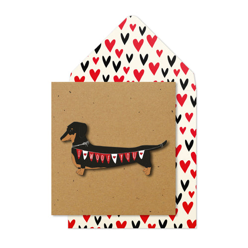 I Woof You Dachshund