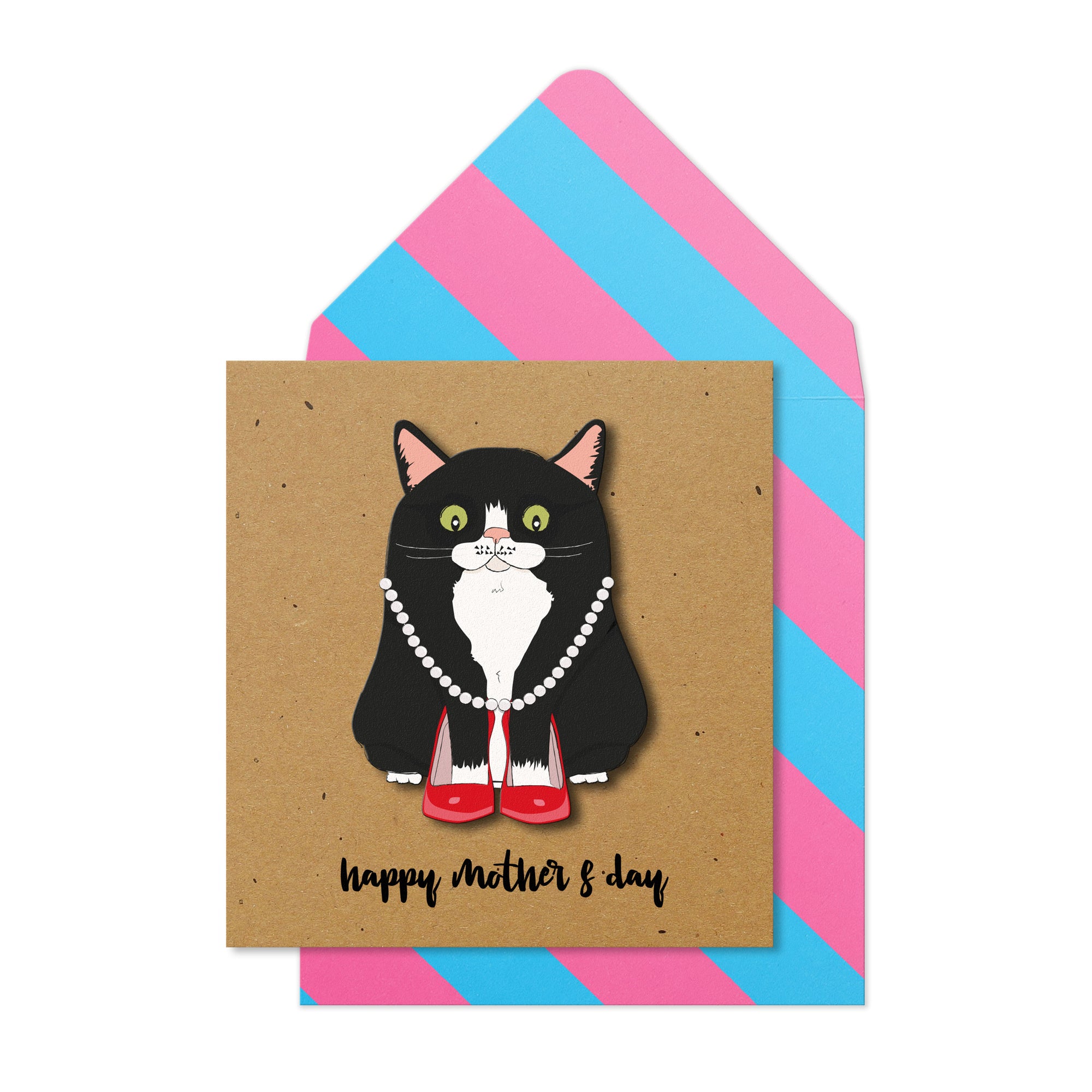 Happy Mother's Day' Black Cat