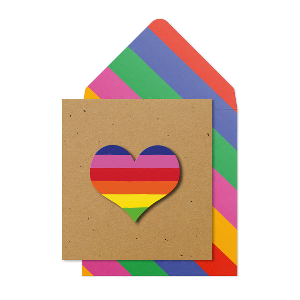 Rainbow Heart | Handmade Greeting Card