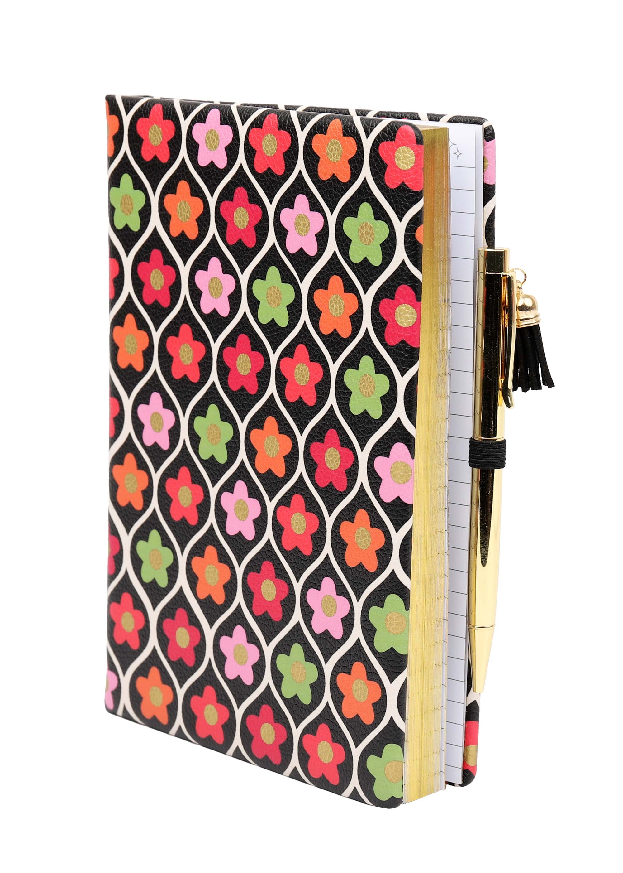 A5 Retro Floral Padded Notebook