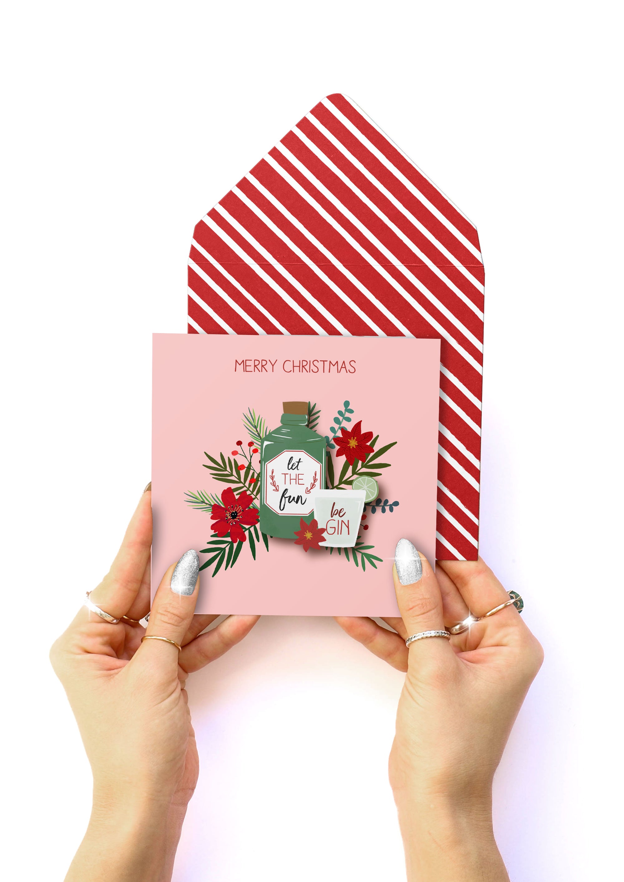 Let the Fun be-GIN Handmade Greeting Card