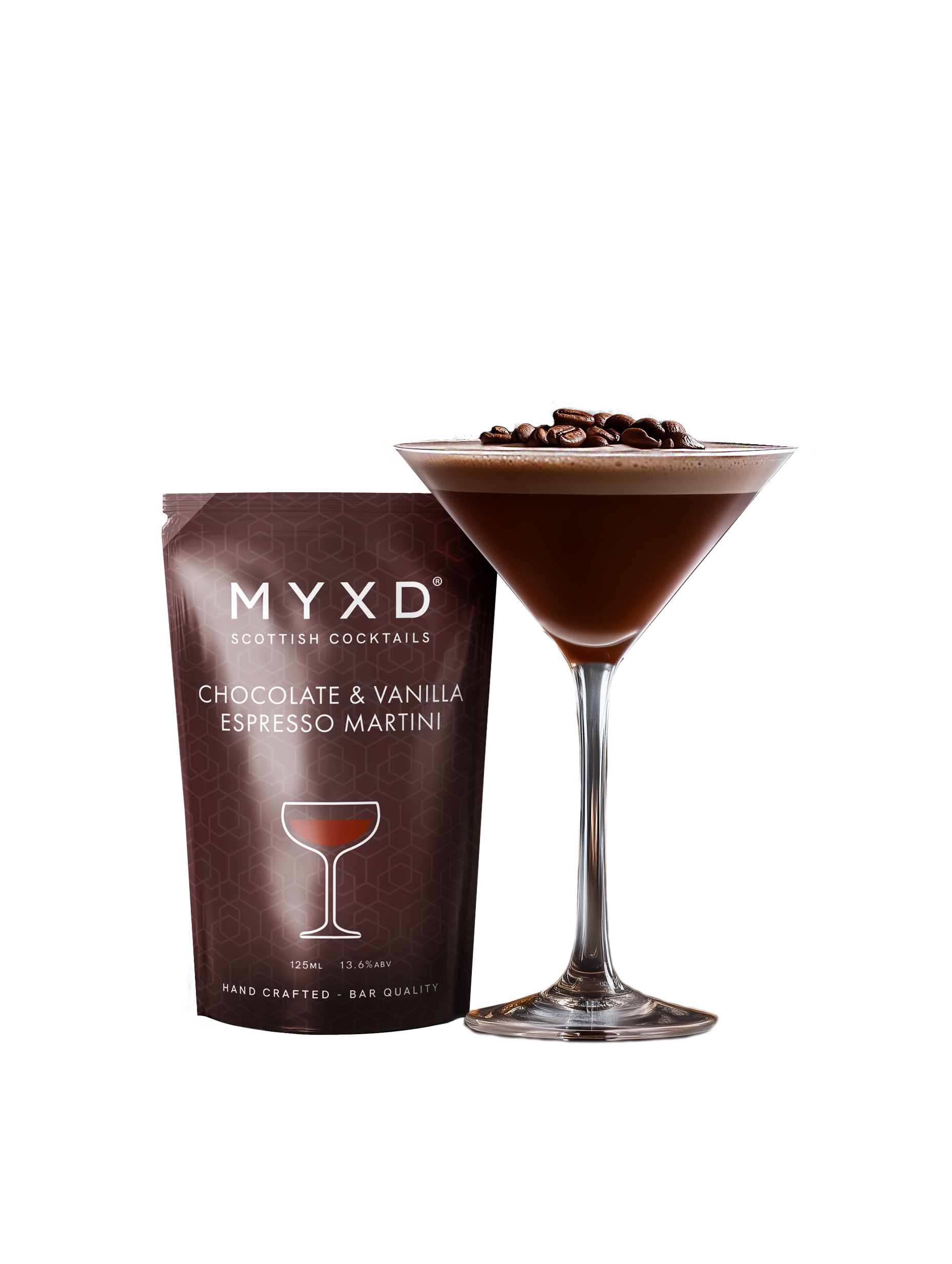Chocolate and Vanilla Espresso Martini Cocktail