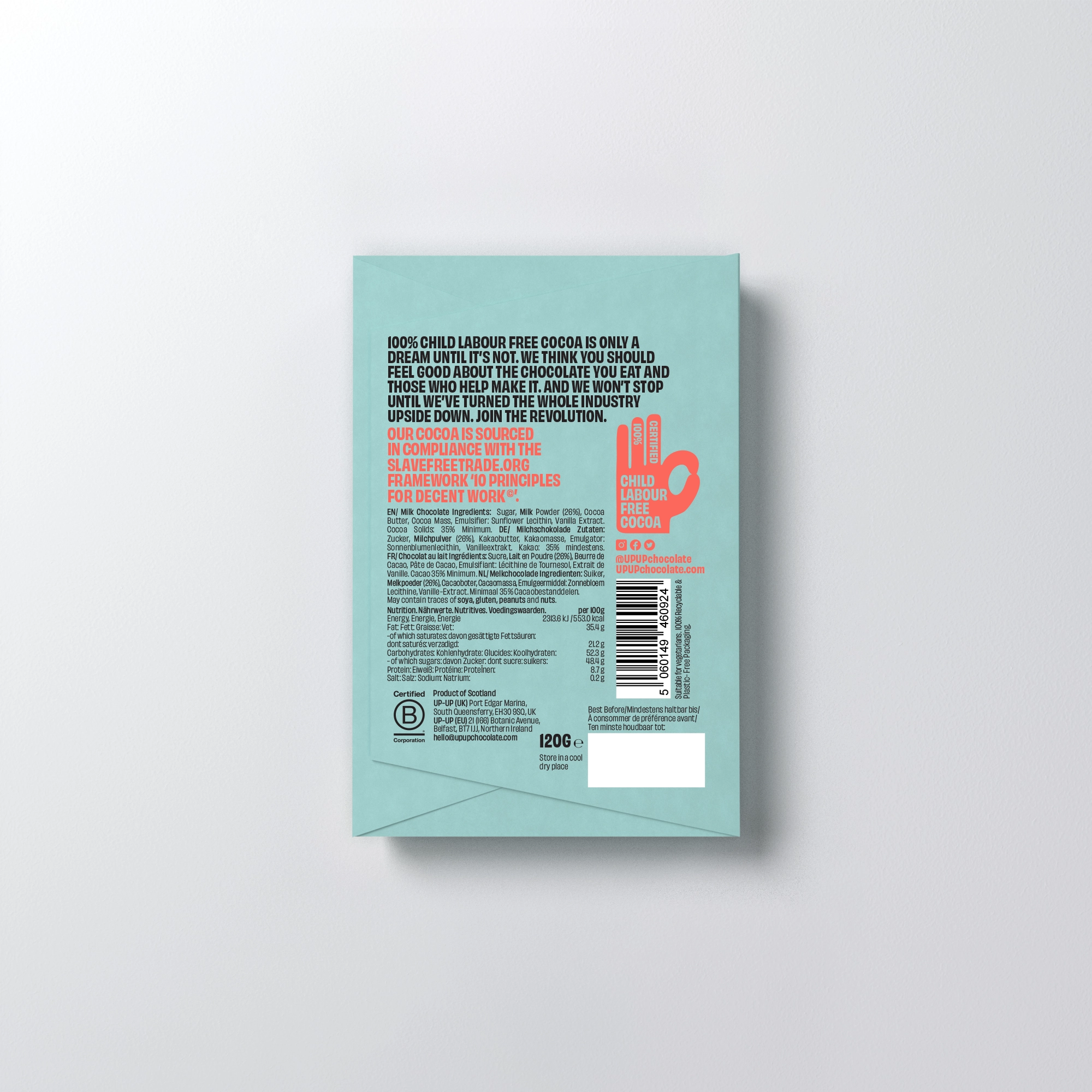 Upup Original Milk Chocolate Bar