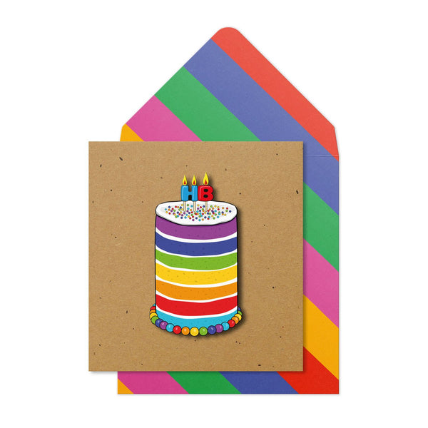 Happy Birthday Cake | Handmade Greeting Card