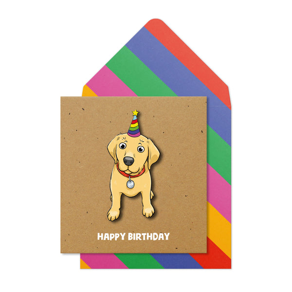 Happy Birthday, Labrador | Handmade Greeting Card