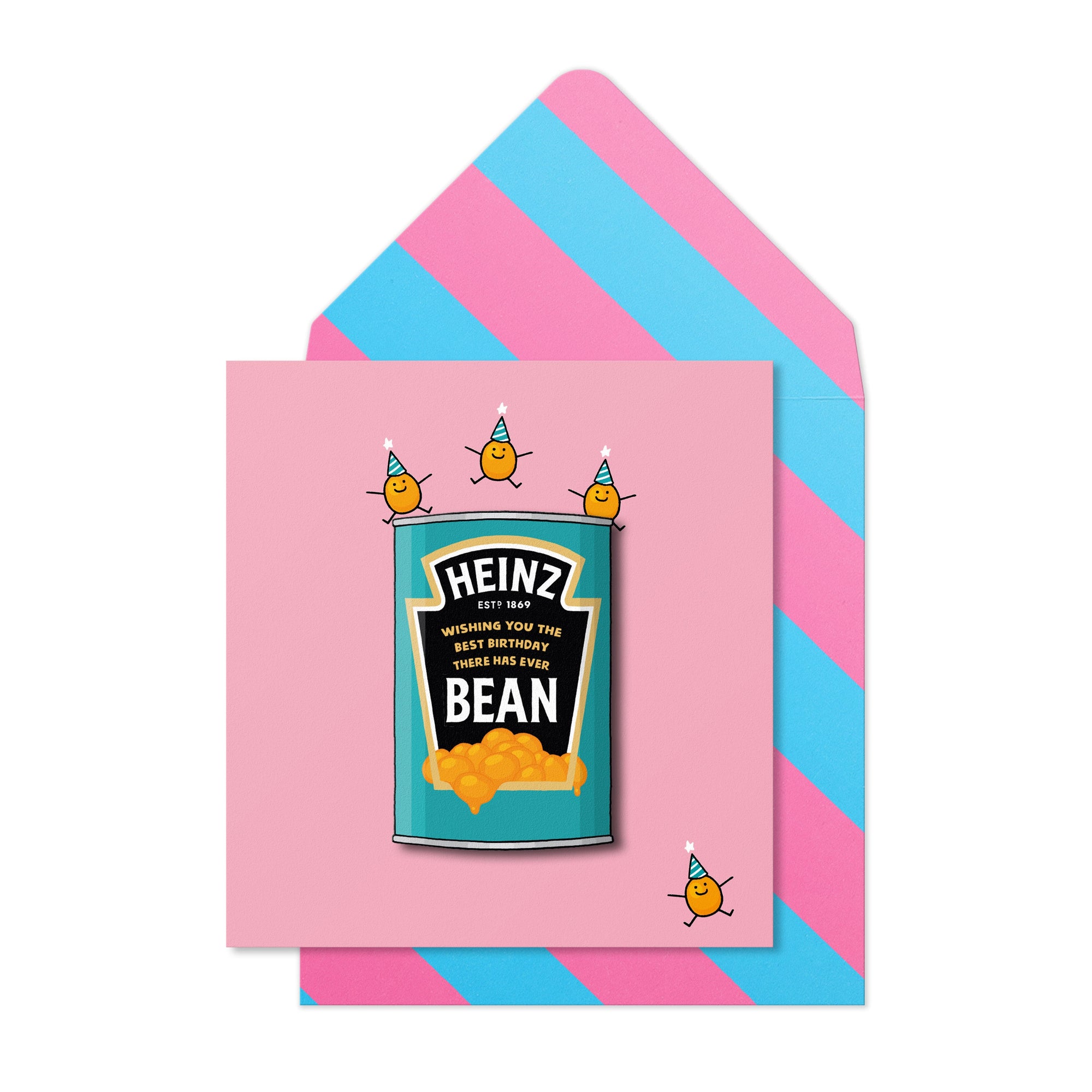 Baked Beans Birthday Card