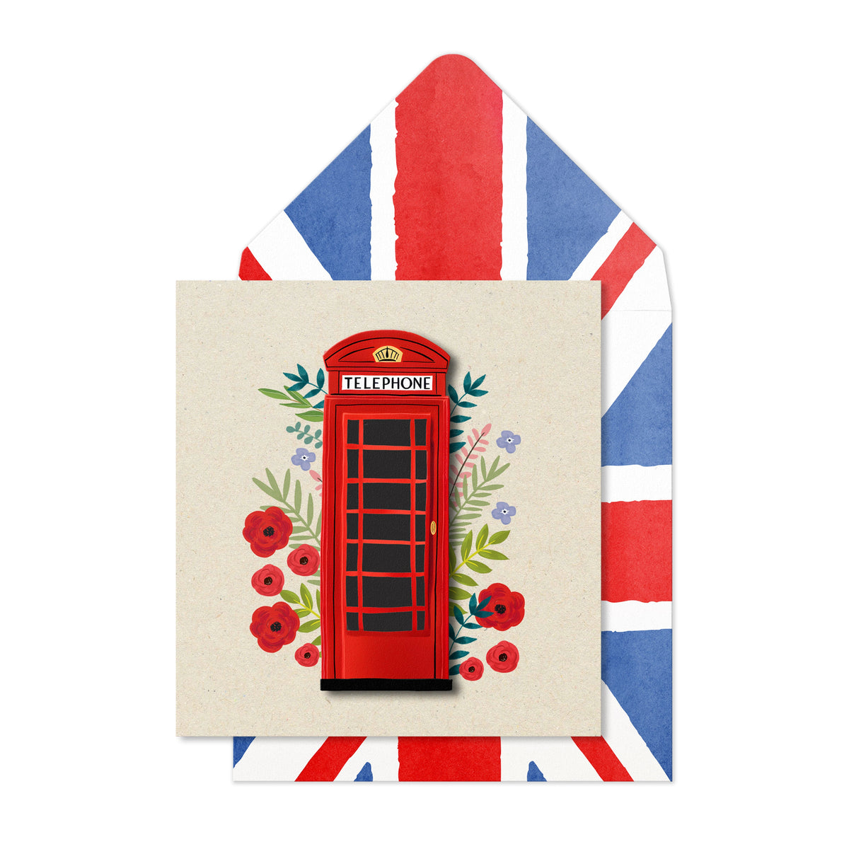 London Phonebox | Handmade Greeting Card