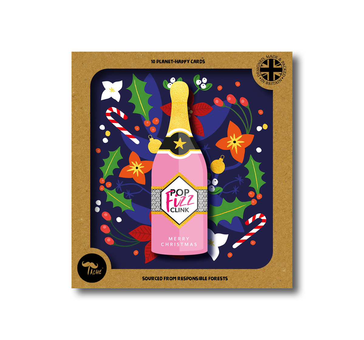 Merry Christmas' Champange, 10pk Box