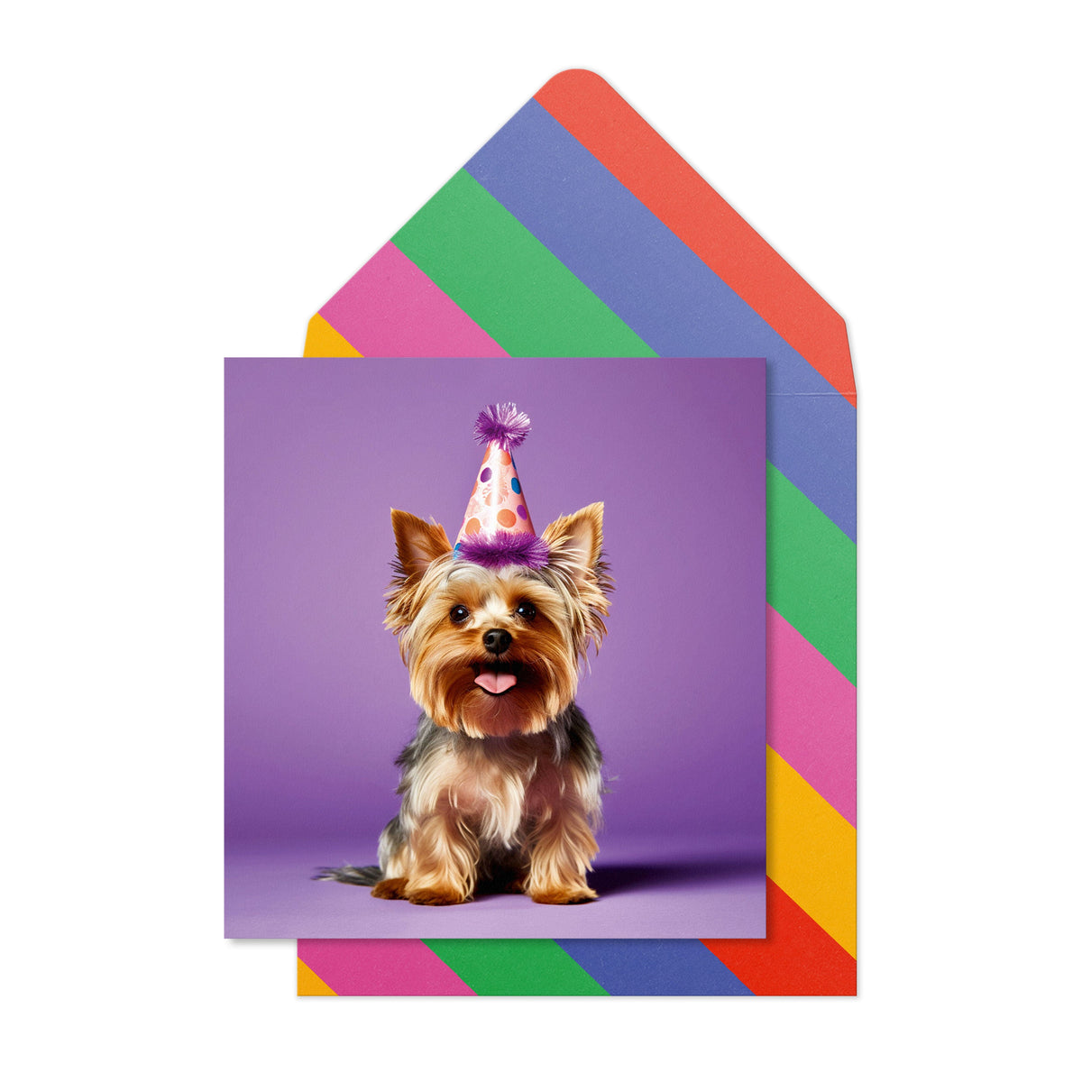 Birthday Yorkie | Handmade Greeting Card