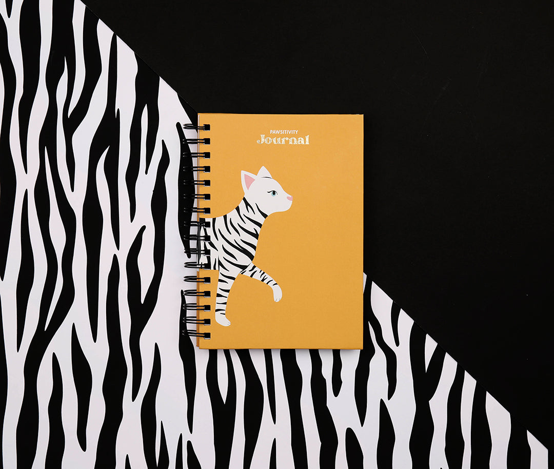 A5 Zebra Cat Notebook