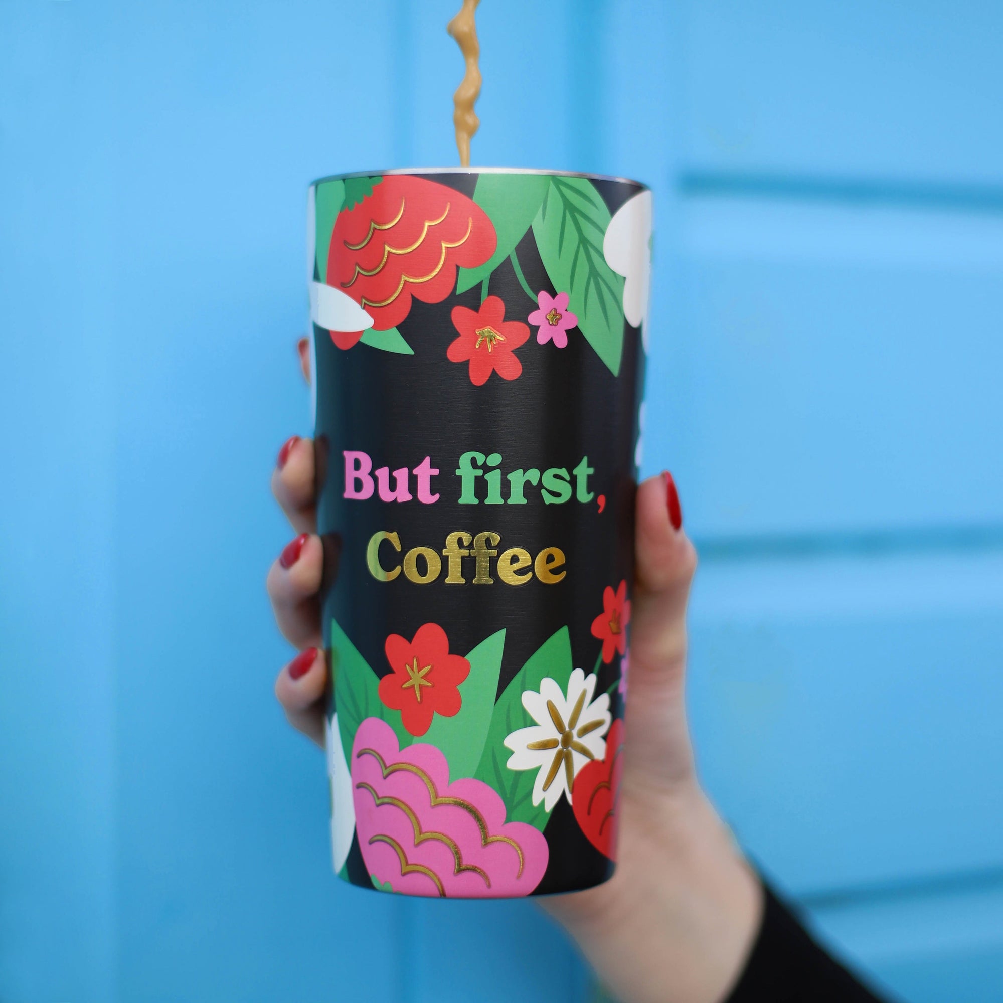But First Coffee' Travel Mug
