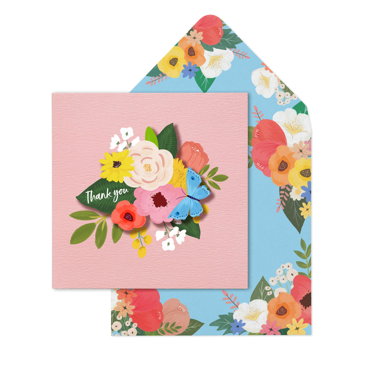 Thank You Flowers | Handmade Greeting Card