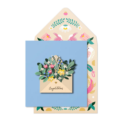 Congratulations' Floral Envelope