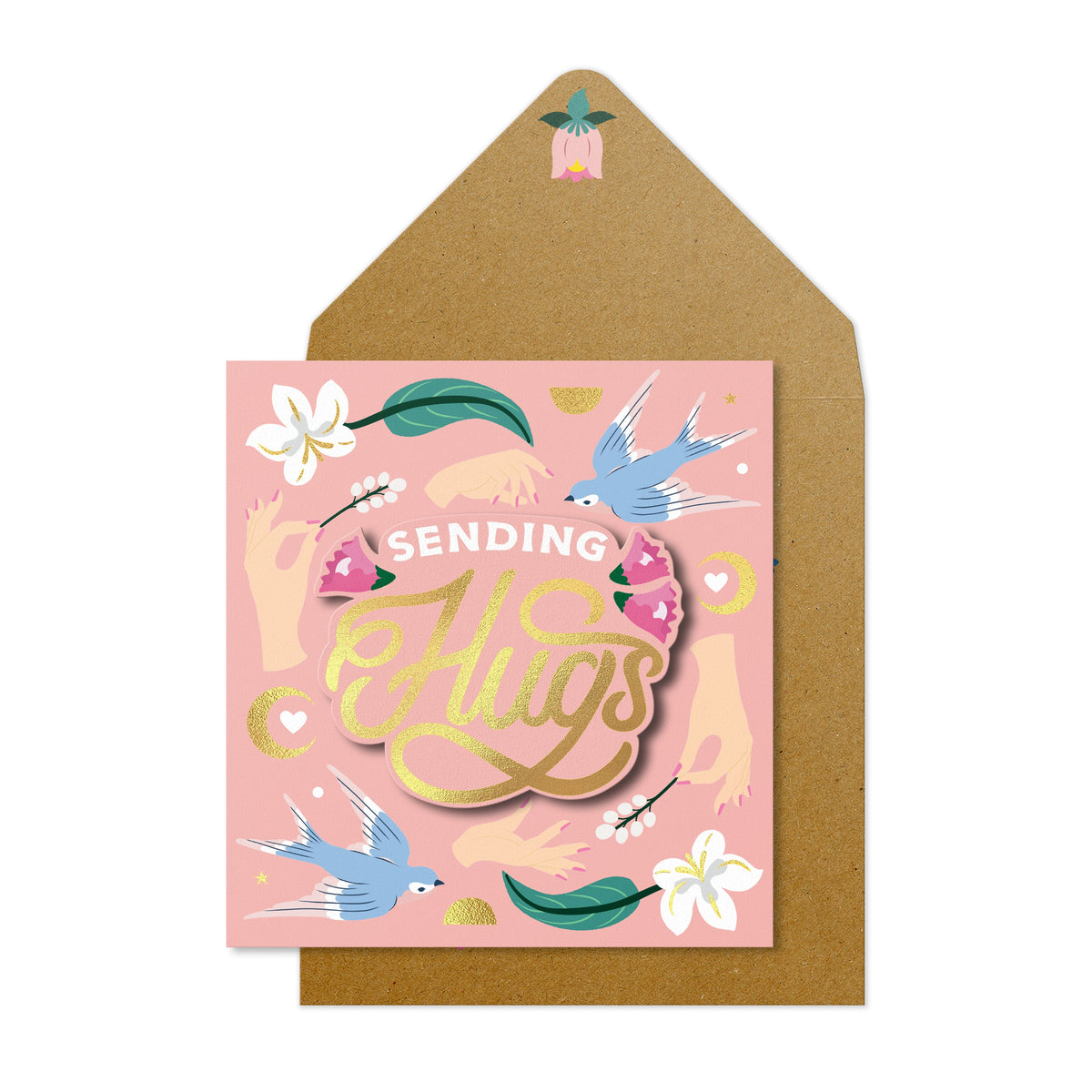 Sending Hugs | Handmade Greeting Card