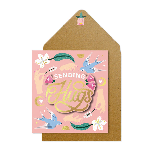 Sending Hugs | Handmade Greeting Card