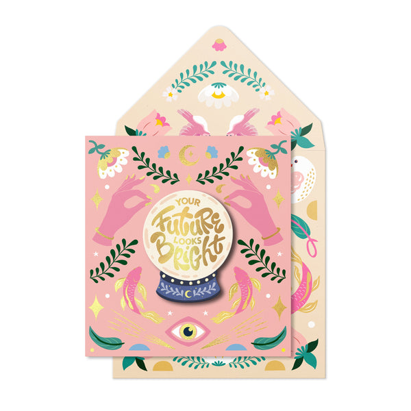 Good Luck Crystal Ball Greeting Card