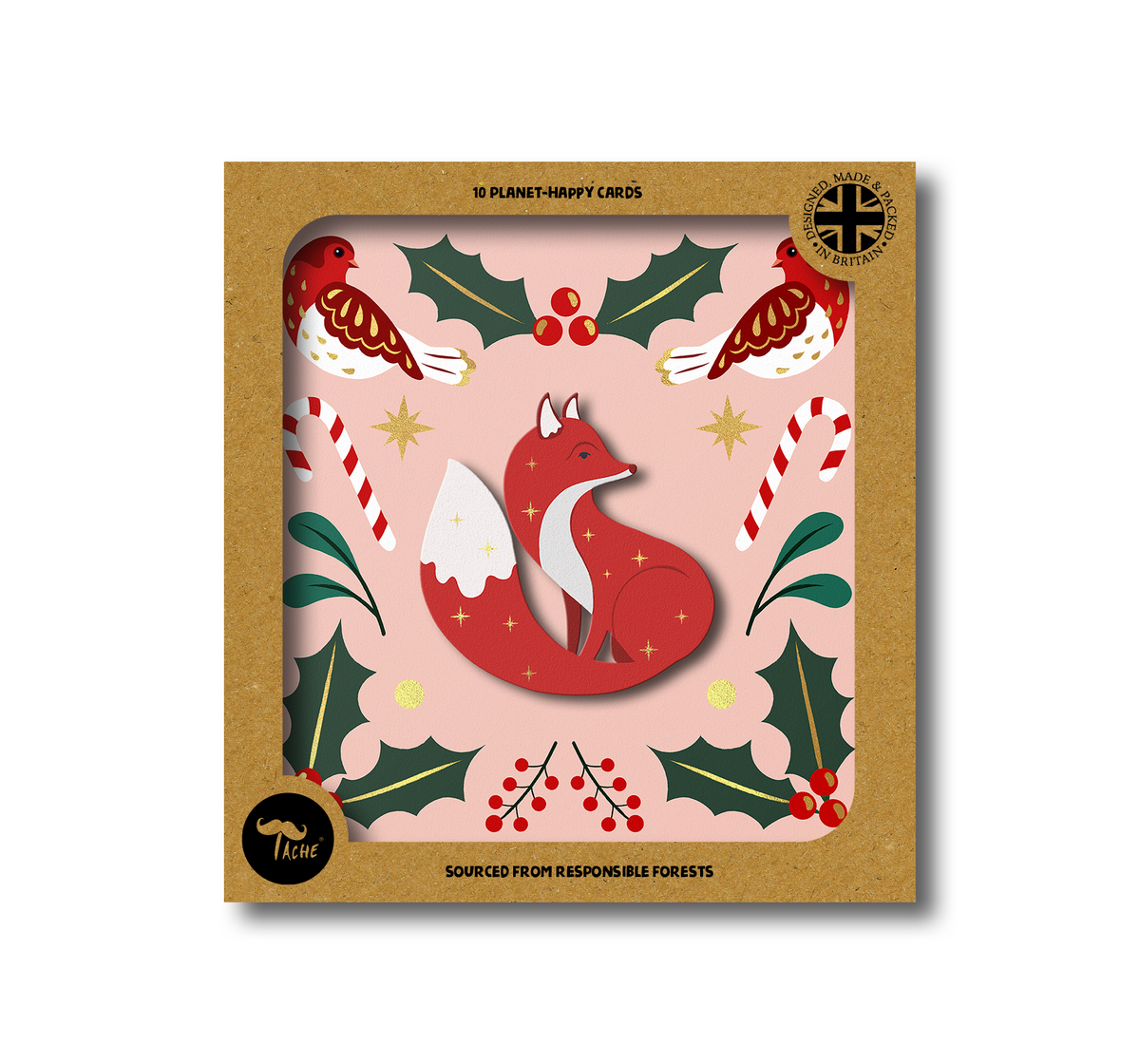 Christmas Festive Fox 10pk Box